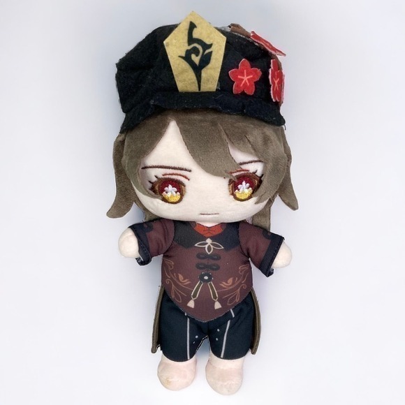 Genshin Impact Hu Tao Niko Plush Figure 9" Anime Soft Doll Cosplay Collectible - Picture 1 of 13